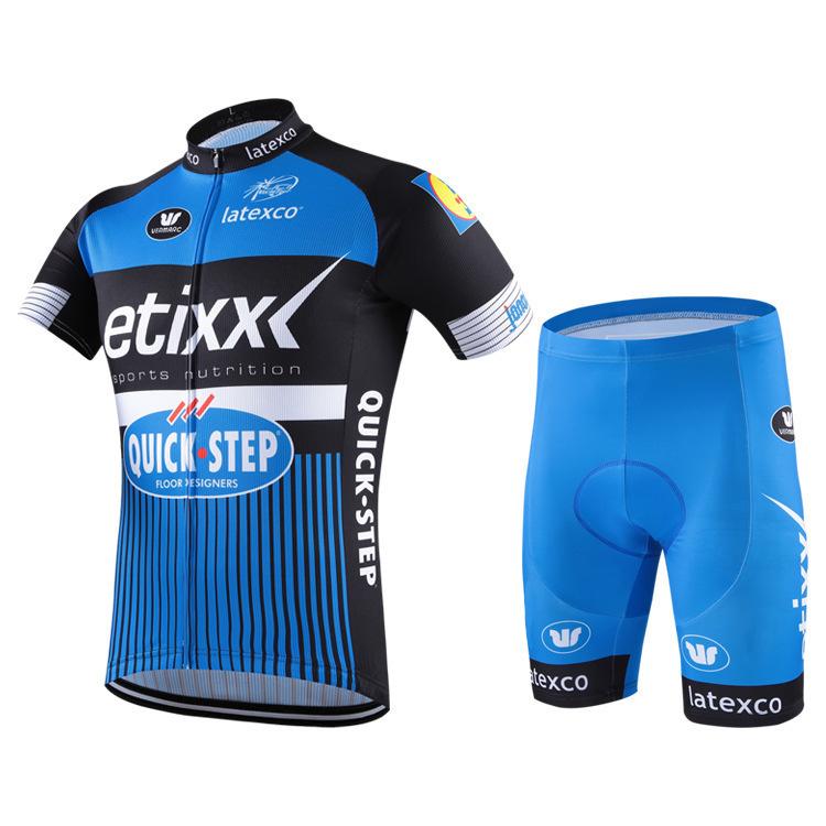 Short-sleeved cycling suit men's summer breathable perspiration bicycle bicycle mountain bike cycling equipment quick drying