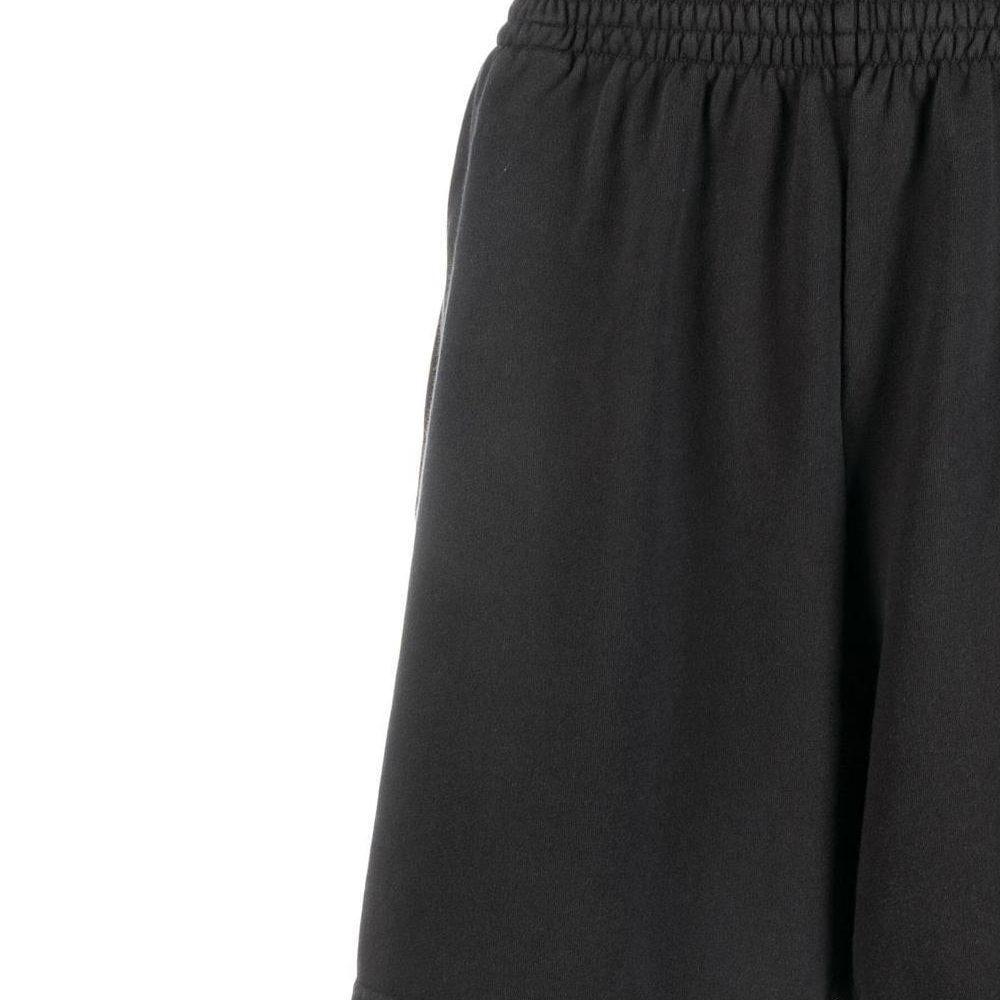 Balenciaga BB Paris Icon Повседневные шорты Мужские Черные Средние 676137TMVG69034