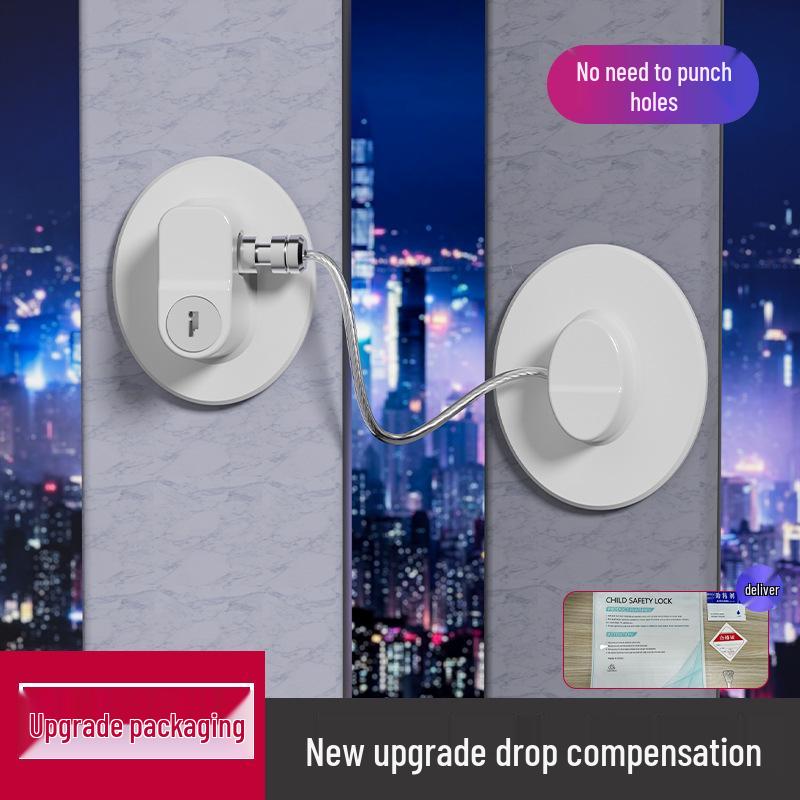 Многофункциональный замок без сверления, безопасный для детей: Для окон, холодильников, ящиков, шкафов, туалетов