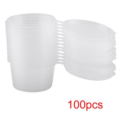 100 м l4oz прозрачные пластиковые стаканчики для еды на вынос соус приправа коробка соус стаканчик