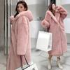 Women's Artificial Fur Coat Women's Autumn And Winter Loose Plush Thickened Hooded  Coat