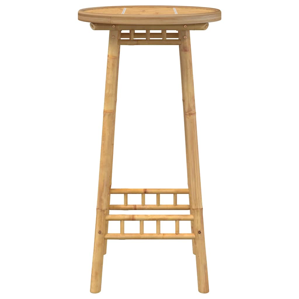 Garden Bar Table Round Ø55x100 cm Bamboo