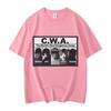 CWA Самая опасная группа в мире Смешной мем про кота Графические футболки Мода Винтаж Футболка с коротким рукавом Унисекс Хлопковые футболки