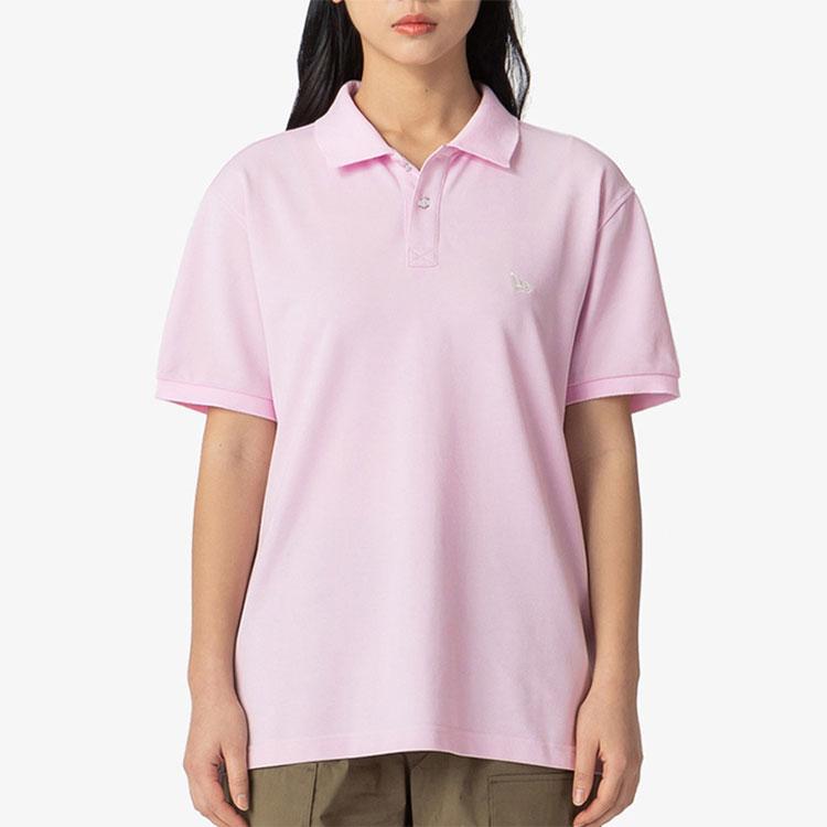 New Era Solid Color Sports Polo Shirt Unisex tops Pink 12721689