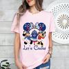 Mouse Cruise Printed Unisexs Tshirt Summer Fashion Pure Cotton Shortsleeved Casual Top Trendy and Casual