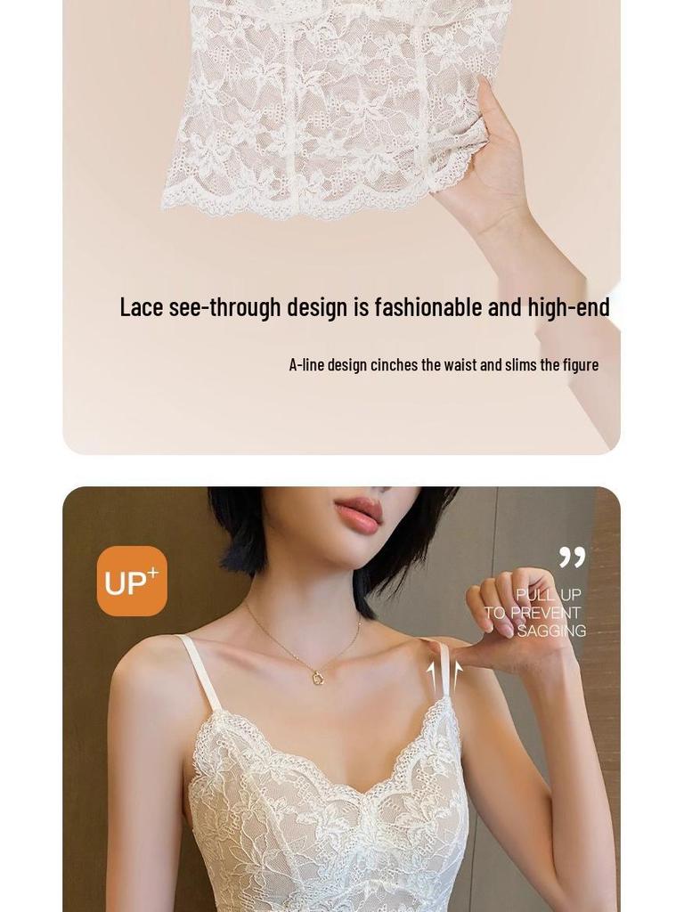 Женский кружевной топ-майка на флисовой подкладке - Теплый утепленный слой для осени/зимы