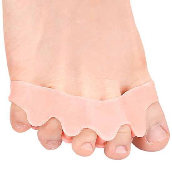 1 Pair Gel Toe Spacers for Women Men Gel Foot Pain Relief Bunion Corrector Toe Separators for Overlapping Toes