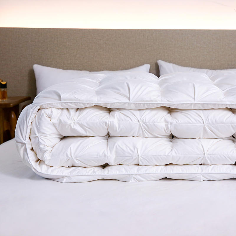 4kg Heavy White Goose Down Duvet Insert 3D Baffle Box Cotton Shell Thickened Winter Comforter Warm Bedding