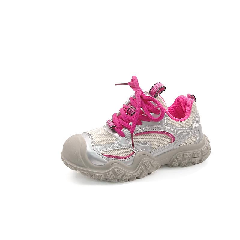 Осенние детские кроссовки для мальчиков, массивные нескользящие детские повседневные туфли, модные универсальные дышащие школьные баскетбольные туфли для девочек