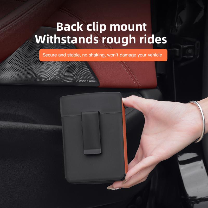 Car Door Side Storage Bin Foldable Storage Box Vehicle Leather Interior Storage Case Decorative For Volvo V60 V40 XC60 XC90 V70