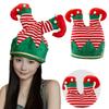 Рождественская шапка, поющая и танцующая, очаровательные штаны Санта-эльфа, шапки для женщин и мужчин, дышащая шапка, карнавальный костюм для вечеринки на открытом воздухе