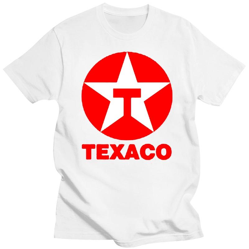 Мужчины ЖенщиныНовая черная футболка с логотипом Texaco Oil Company Racinger унисекс, размеры от S до 3Xl