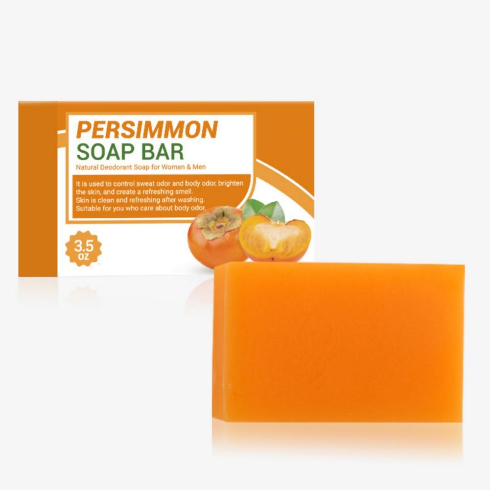 Persimmon Soap Bar Deodorant Soap Control Odor Cleaning and Refreshing