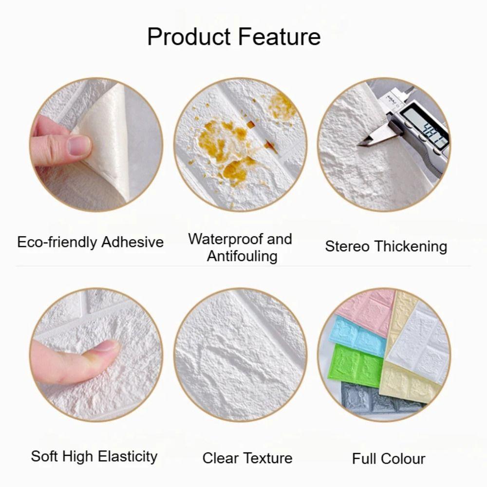 Сделай сам 3D Имитация Кирпичной Стены Наклейки Фоновые Обои Для Дома Гостиной Кухни