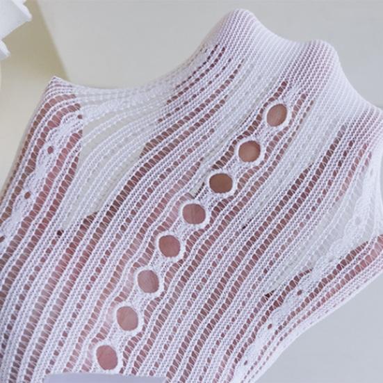 Yousheng, 2 шт., носки для девочек, волнистые кружевные носки с полой сеткой, милые, хорошая воздухопроницаемость, удобная повседневная одежда, дизайн с бантом из спандекса, японские носки JK, поставка для вечеринок