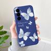Мягкая задняя крышка из ТПУ с роскошными бабочками для iPhone/Samsung/Xiaomi Redmi Series со шнурком, противоударный чехол «все включено»
