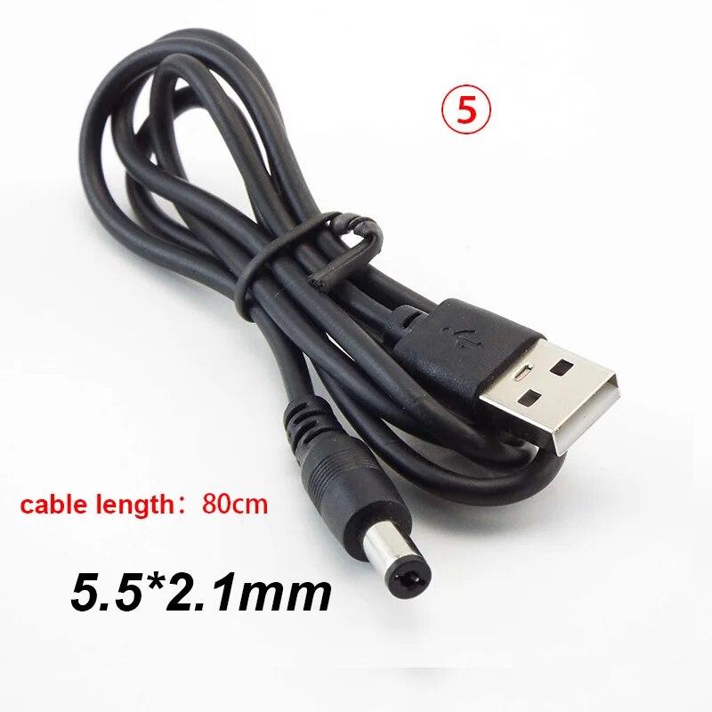 USB тип A, штекер постоянного тока 3,5 1,35 4,0 1,7 5,5 2,1 5,5 2,5 мм, удлинитель шнура питания, разъем кабеля питания