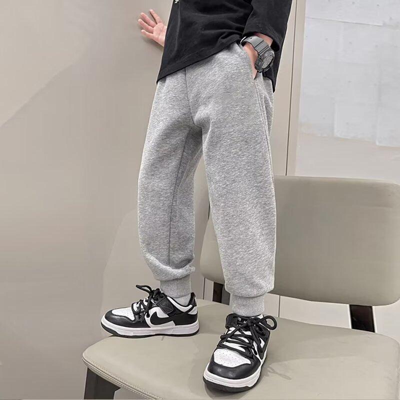 Брюки для мальчиков весна-лето-осень Брюки для детей и подростков Тонкие детские спортивные прямые брюки Модные брюки с тремя полосками Модные