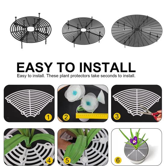 Practical Anti-corrosion Plant Pot Cover Easy Assembly Cuttable Plastic Flowerpot Protector for Home