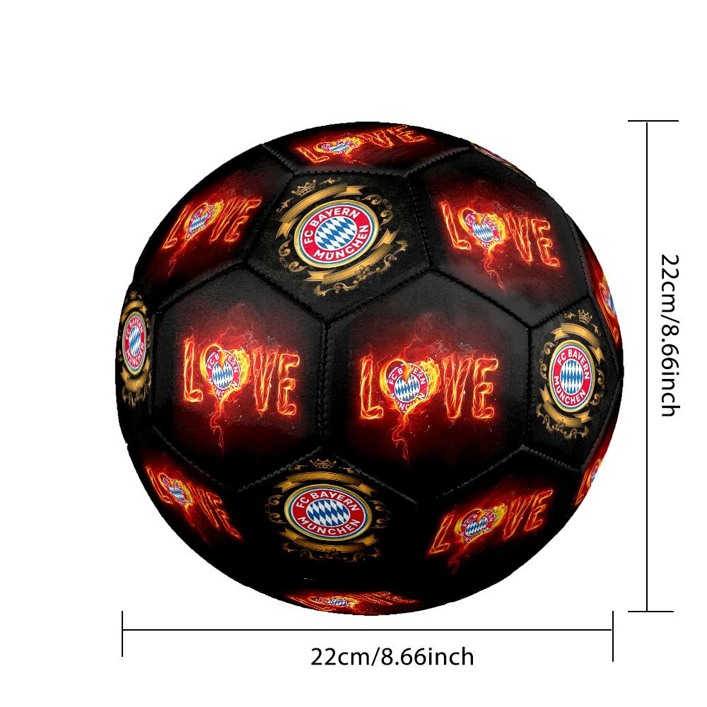 Fc Bayern Munich Fans Soccer Ball Size 5 Football Machine Sewn Indoor/Outdoor Universal Football Perfect Commemorative Gift for Soccer Lovers
