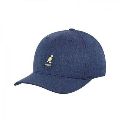KANGOL Шерстяная бейсболка Flexfit 8650BC Деним