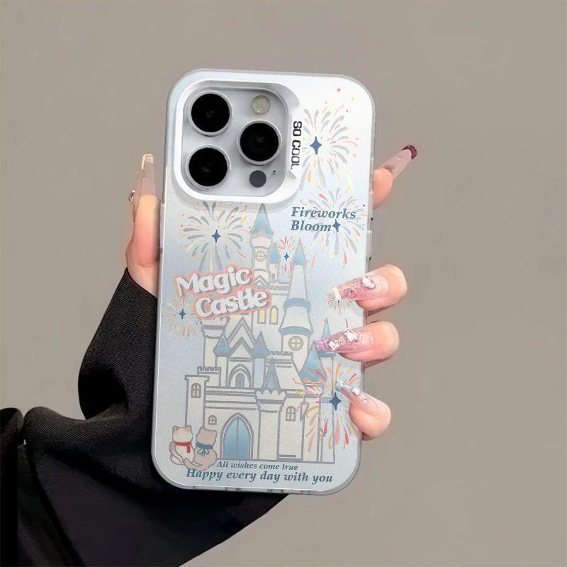 Жесткий чехол Fireworks Castle для iPhone 11/12/13 Pro/14 Pro Max