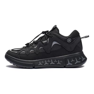 Баскетбольные кроссовки Li Ning Wudao 2.3 спортивные с низкой амортизацией для детей, детские баскетбольные кроссовки черного цвета YKCR006-7