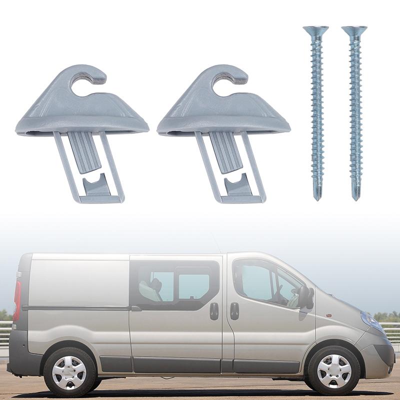 2x Sun Visor Bracket Holder Clips 8200449006 For Renault/Vauxhall/Opel 7700421989 7700424981 7700810257 9641000QAA 96410-00QAA