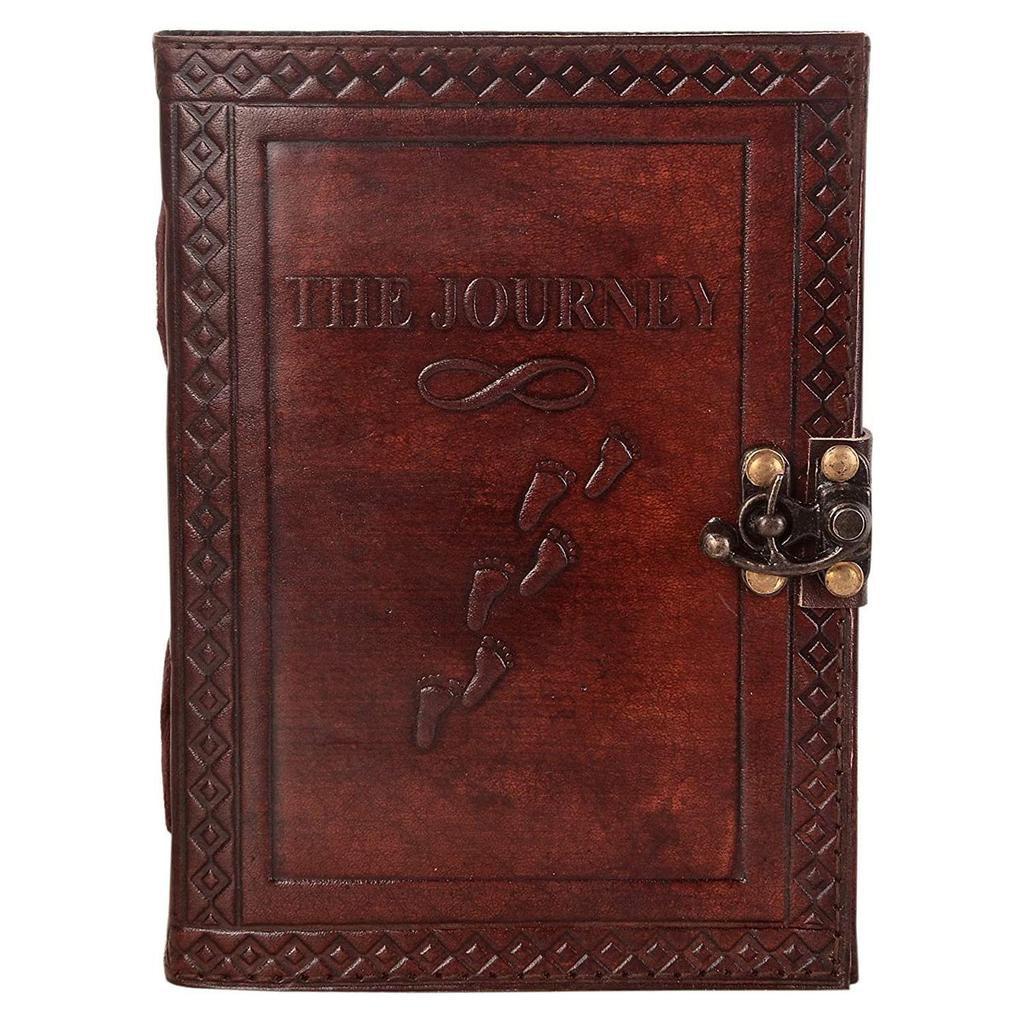 Кожаный ежедневник ручной работы для мужчин и женщин Журнал Бумага Тетрадь дневники Планировщик. Размер 7 х 5 дюймов.