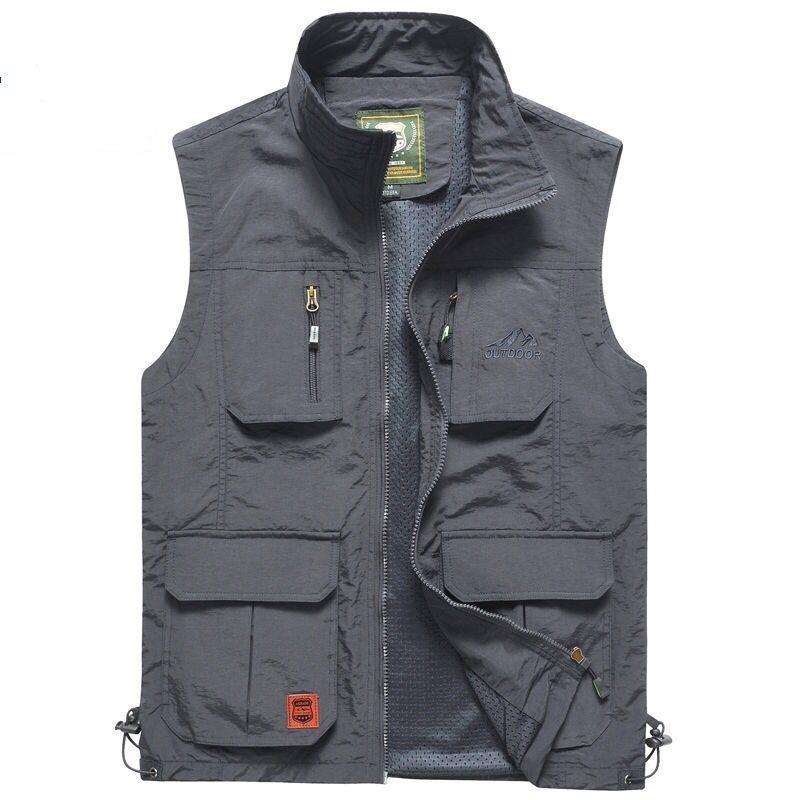 Men's Vest Spring and Autumn Thin Casual Breathable Vest Men's Youth Middle-aged and Elderly Quick-drying Vest Summer Vest