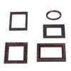 Ongwan Dollhouse Miniature Kit Mini Picture Frame 1:12 Bronze Photo FramePhoto Border Vintage Miniature Picture Frame
