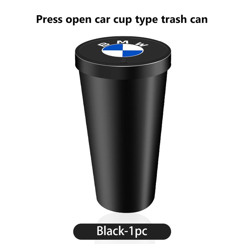 AABY1 Car Center Console Garbage Bin Storage Trash Can Cup Holder For BMW M Performance E36 E46 E60 E90 E91 E92 E93 F30 F20