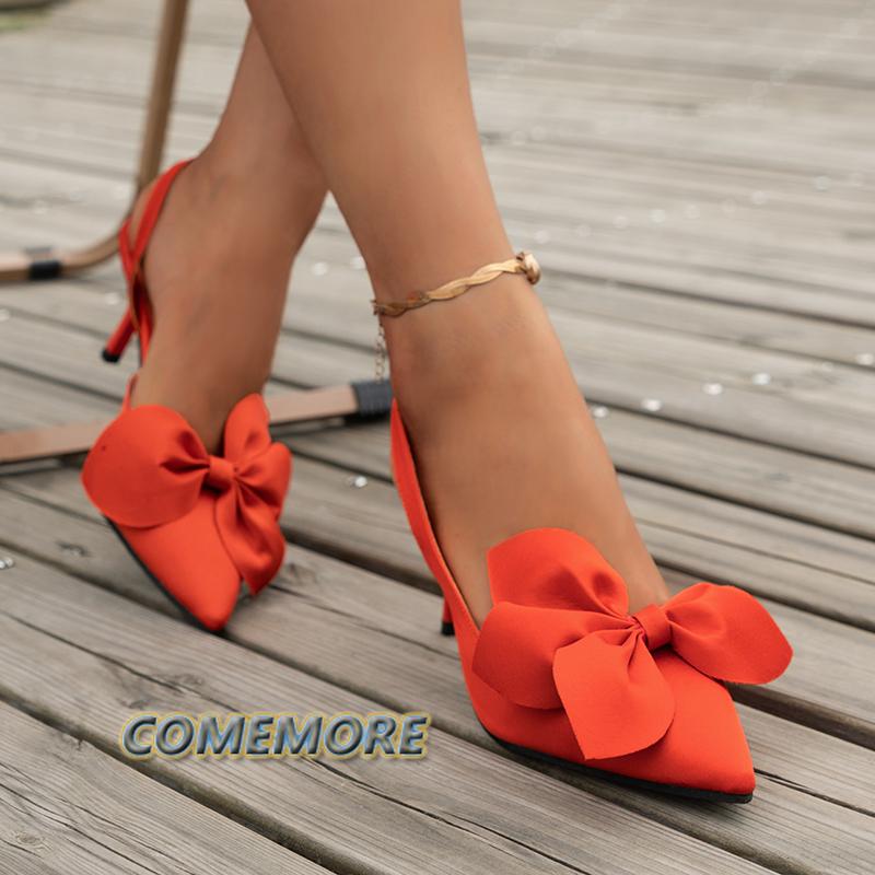 Летние женские новые роскошные туфли на высоком каблуке с острым носком, повседневные милые туфли-лодочки для офиса, женские босоножки, свадебные туфли 2024