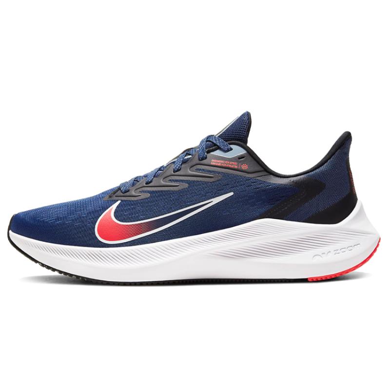 Nike Air Zoom Winflo 7 'Midnight Navy Crimson' Sneakers CJ0291-400