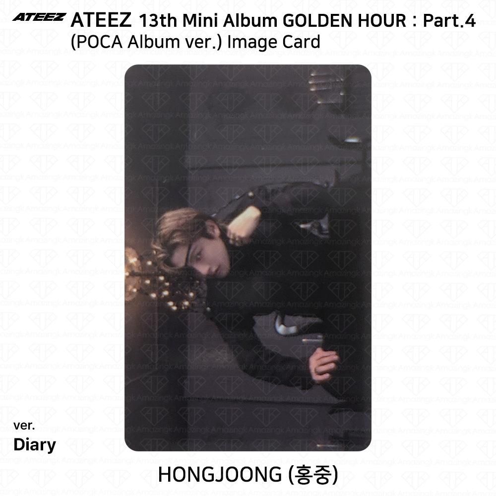 ATEEZ 13-й мини-альбом Golden Hour Часть 4 POCA Альбом версия. Фотокарта
