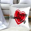 Happy Valentines Day Throw Pillow Case Soft Plush Romantic Red Love Heart Letters Rose Print Decorative Cushion Cover Dakimakura