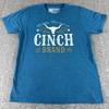 Cinch Brand Western Graphic T Shirt Blue Cattle Company Mens Medium