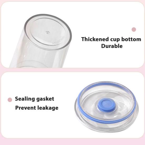 Прозрачный стакан-непроливайка Tritan 16 унций, красочная кофейная чашка с крышкой, милый непроливающийся поильник для холодного кофе, чая, сока, молока