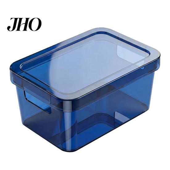 Easy View Storage Box Moisture-Proof with Lid Design Clear Sealed Container Stackable Organizer Durable Plastic for Home Use Freshness