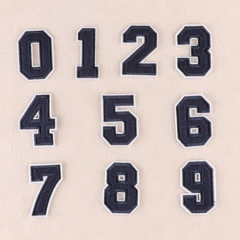 Нашивки с английским алфавитом и цифрами Duoku для одежды и школьной формы