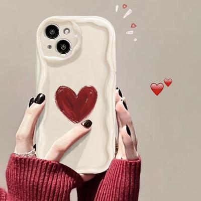 Применимо к Apple 16promax Чехол для мобильного телефона IPhone 14/13 Simple Texture Love 11/12mini Силикон 15