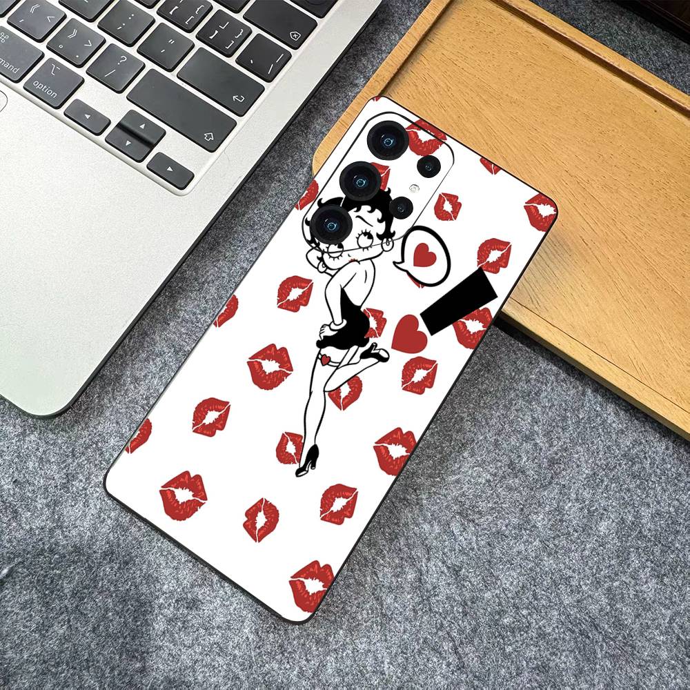 B-Betty-Cute-B-Boop Anime Phone Case For Samsung S 24 fe 25 Ultra plus 20 lite 21 30 22 23 24 22 Ultra 5G Fundas