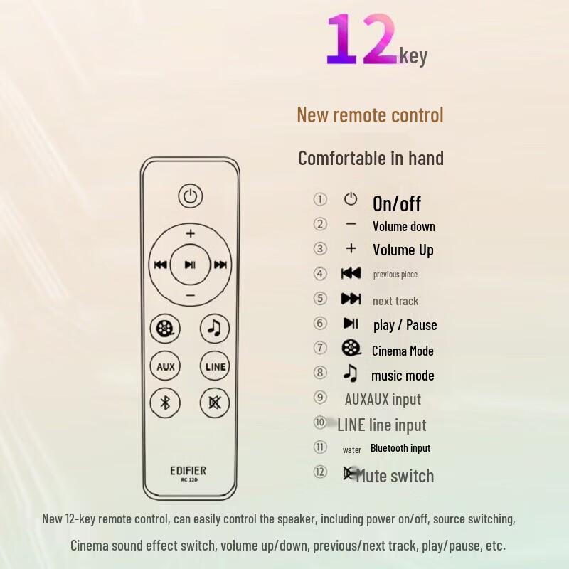 Edifier Беспроводная Bluetooth настольная колонка D12, штекер CN (адаптер в комплекте)