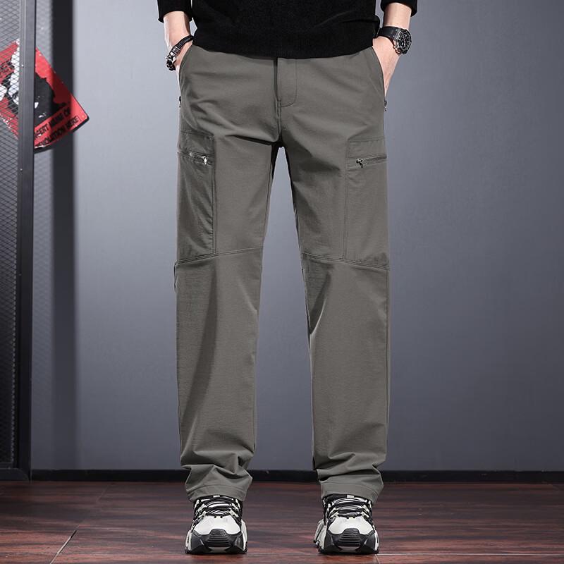 Мужские водонепроницаемые эластичные прямые брюки-софтшелл для активного отдыха Jeleino