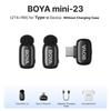 BOYA BOYA mini Wireless Lavalier Microphone for iPhone 15/16 Android USB-C Devices Noise Reduction for Video Recording Streaming
