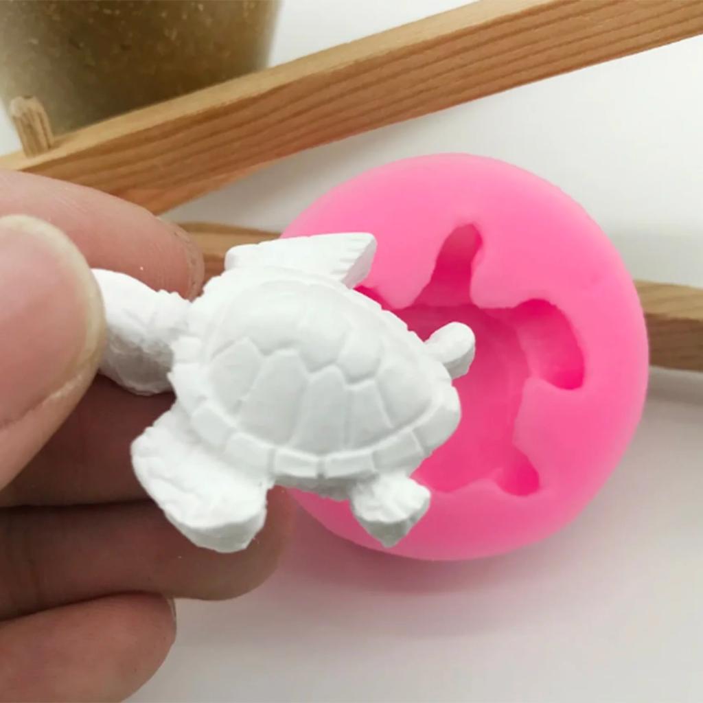 Мягкая силиконовая форма для помадки, милая милая форма морской черепахи, тема океана, помадка для украшения торта, форма для жевательной пасты, шоколада, искусство из смолы