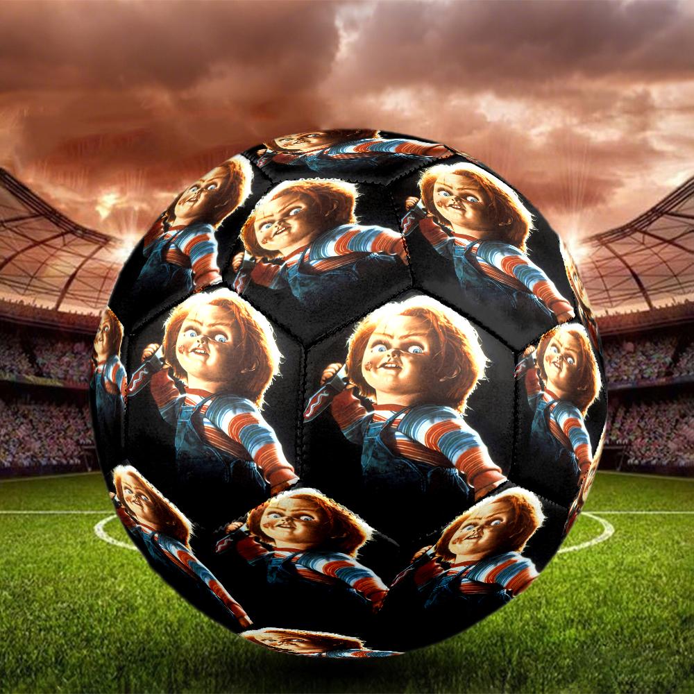 Chucky Theme Size 5 Soccer Ball, Suitable for Both Indoor and Outdoor Matches, a Gift Suitable for Everyone.