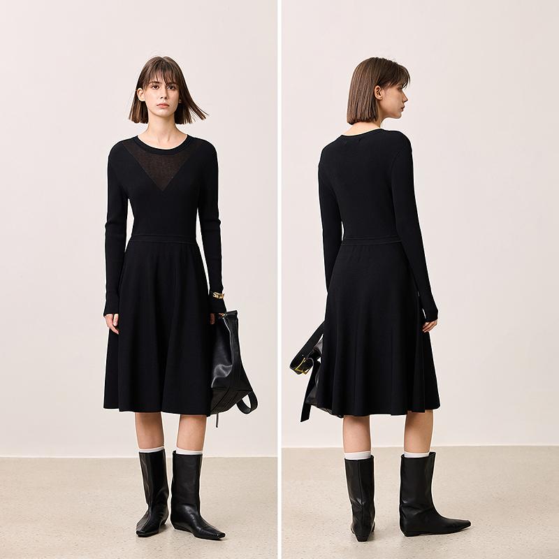 LILY slim fit knitted dress for women