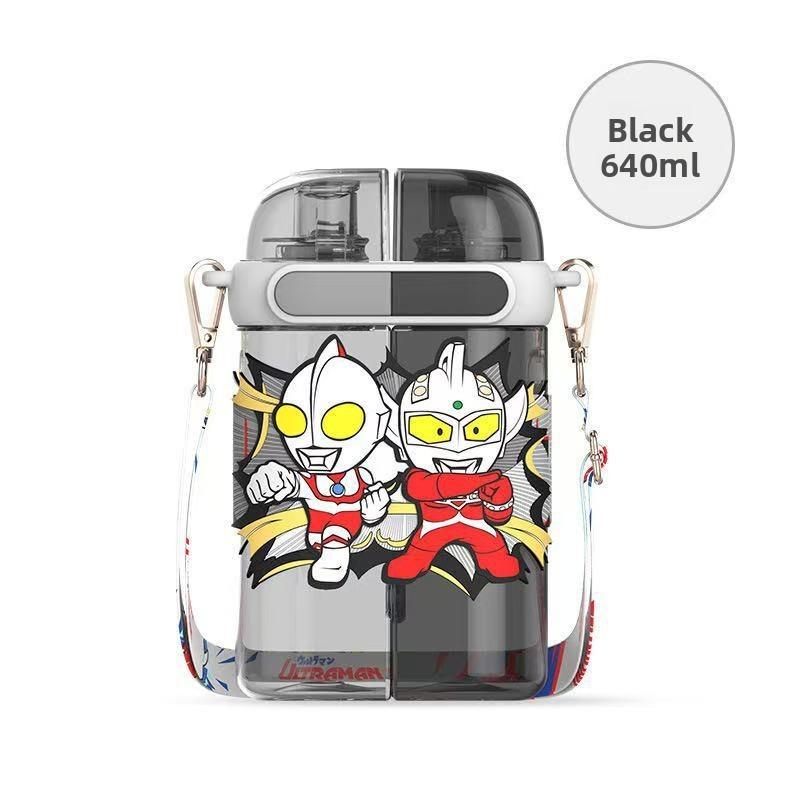 Пластиковый стакан Sanrio Kuromi с трубочкой и герметичной крышкой для детей и путешествий