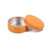 50pcs 25g Aluminum Tin Jars 25ml Orange Color Metal Container Cosmetic Face Eye Cream Packing Empty Can Lip Balm Candle Jar